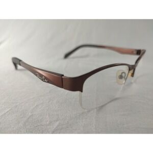 Ray-Ban RB2081 50-18 Brown Bronze Semi-Rimless Eyeglass Frames Italy Design